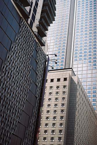 office building high-rise buildings on focus photography city